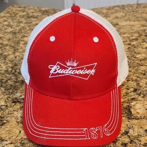 Budweiser Red and White Logo‎ Hat
